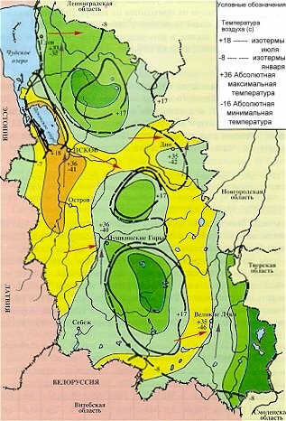 Среднегодовые температуры воздуха